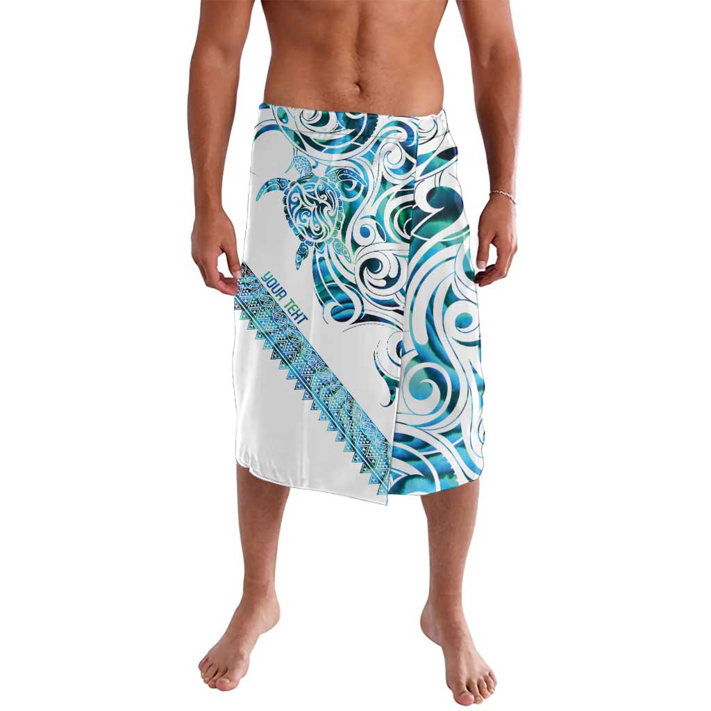 Kahui Whetu Paua shell Kowhaiwhai Taniko Personalised Lavalava Turtle Tattoo Maori Tribal Style LT9 Blue - Polynesian Pride
