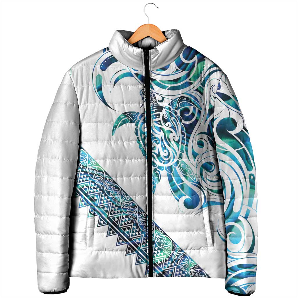 Kahui Whetu Paua shell Kowhaiwhai Taniko Personalised Padded Jacket Turtle Tattoo Maori Tribal Style LT9 - Polynesian Pride