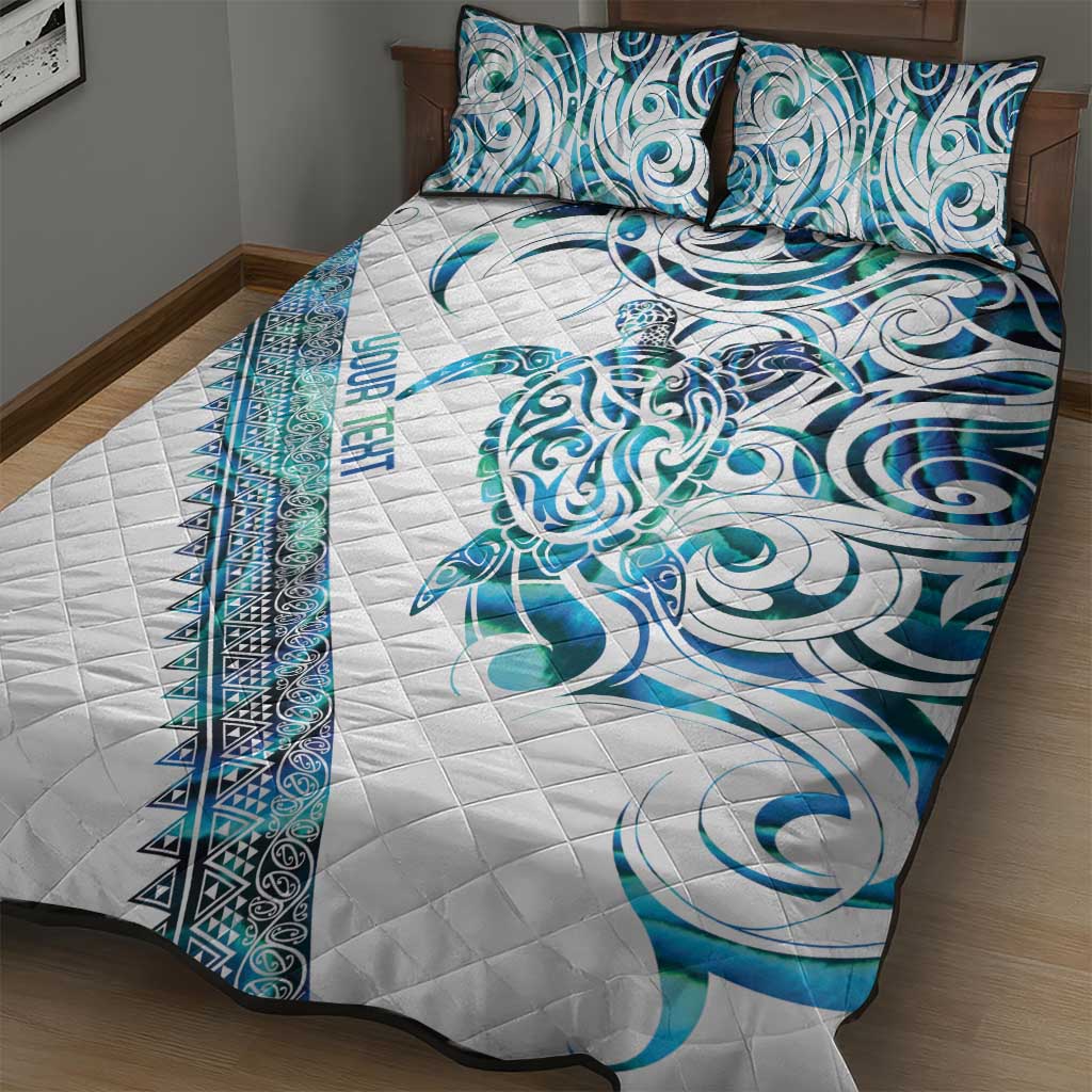 Kahui Whetu Paua shell Kowhaiwhai Taniko Personalised Quilt Bed Set Turtle Tattoo Maori Tribal Style LT9 - Polynesian Pride