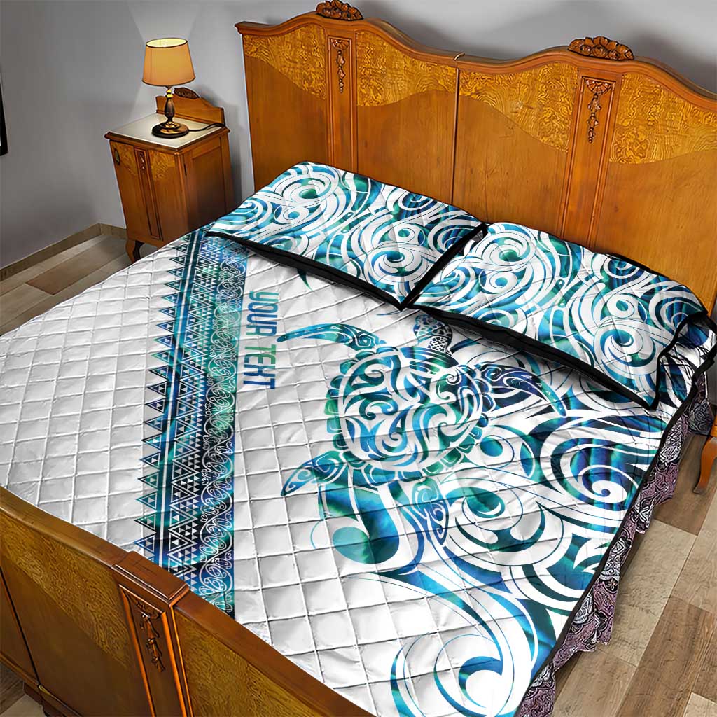 Kahui Whetu Paua shell Kowhaiwhai Taniko Personalised Quilt Bed Set Turtle Tattoo Maori Tribal Style LT9 - Polynesian Pride