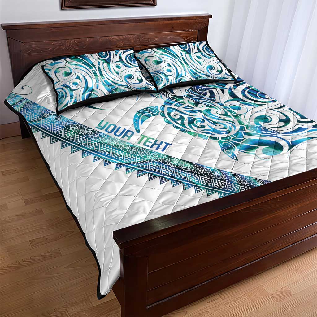 Kahui Whetu Paua shell Kowhaiwhai Taniko Personalised Quilt Bed Set Turtle Tattoo Maori Tribal Style LT9 - Polynesian Pride