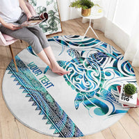 Kahui Whetu Paua shell Kowhaiwhai Taniko Personalised Round Carpet Turtle Tattoo Maori Tribal Style LT9 - Polynesian Pride