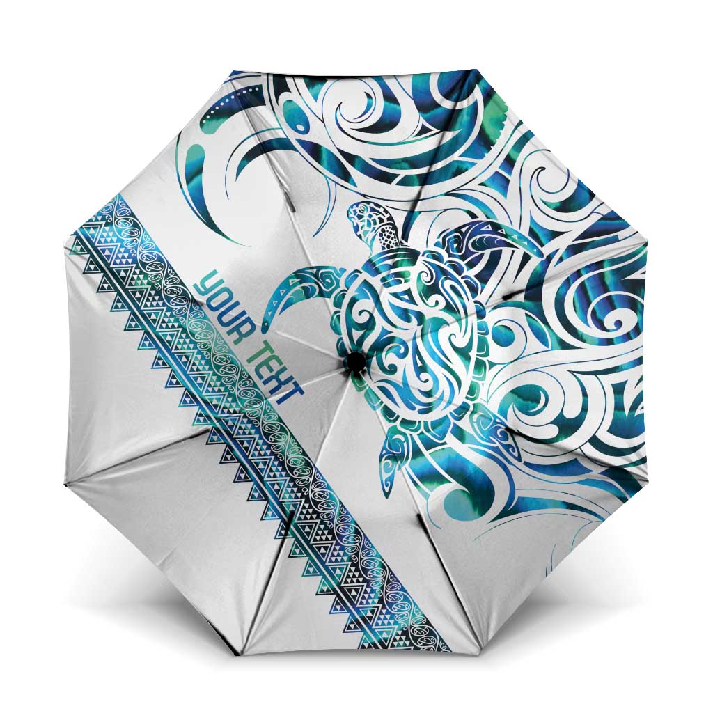 Kahui Whetu Paua shell Kowhaiwhai Taniko Personalised Umbrella Turtle Tattoo Maori Tribal Style