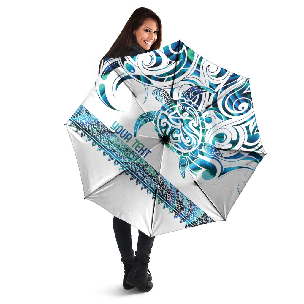 Kahui Whetu Paua shell Kowhaiwhai Taniko Personalised Umbrella Turtle Tattoo Maori Tribal Style