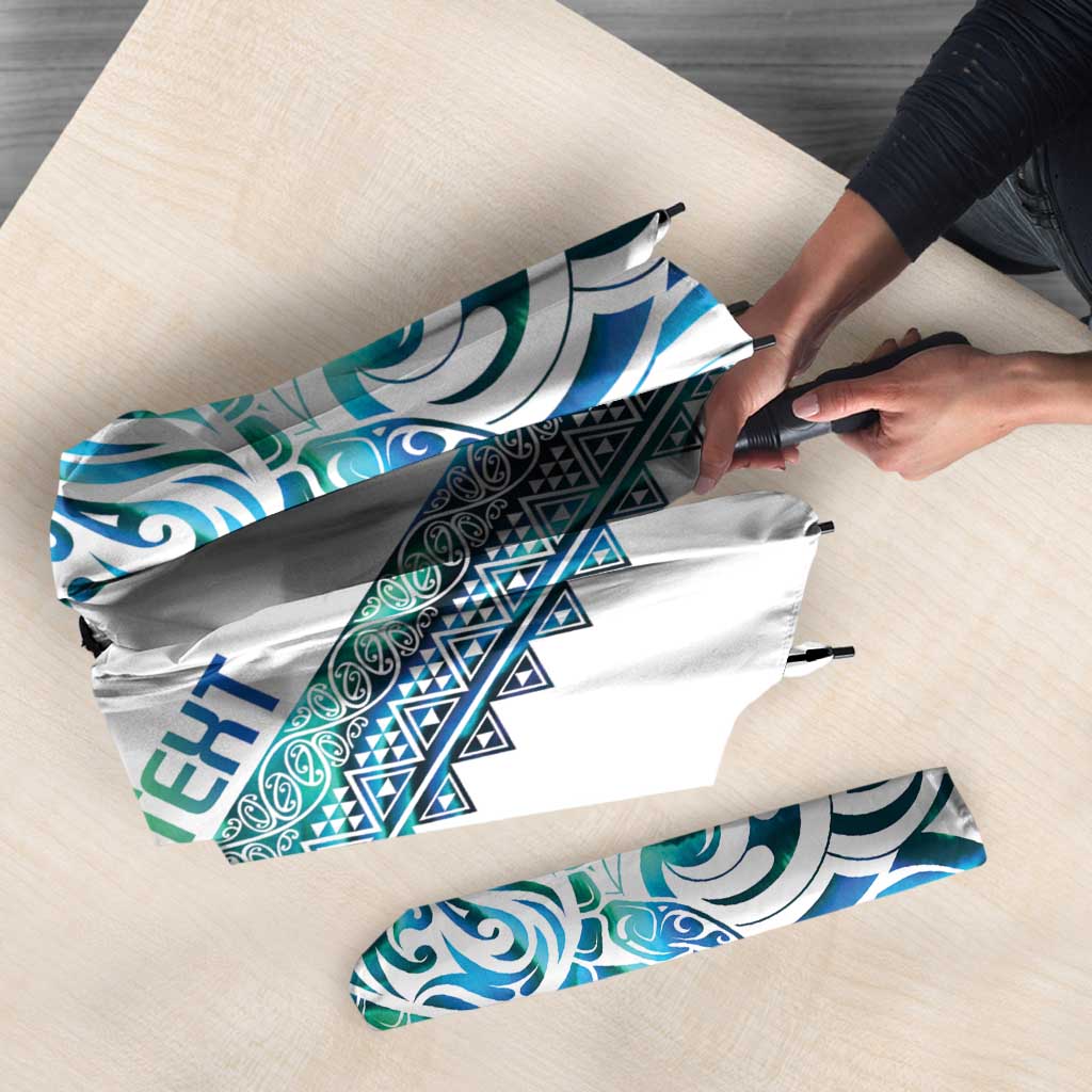 Kahui Whetu Paua shell Kowhaiwhai Taniko Personalised Umbrella Turtle Tattoo Maori Tribal Style