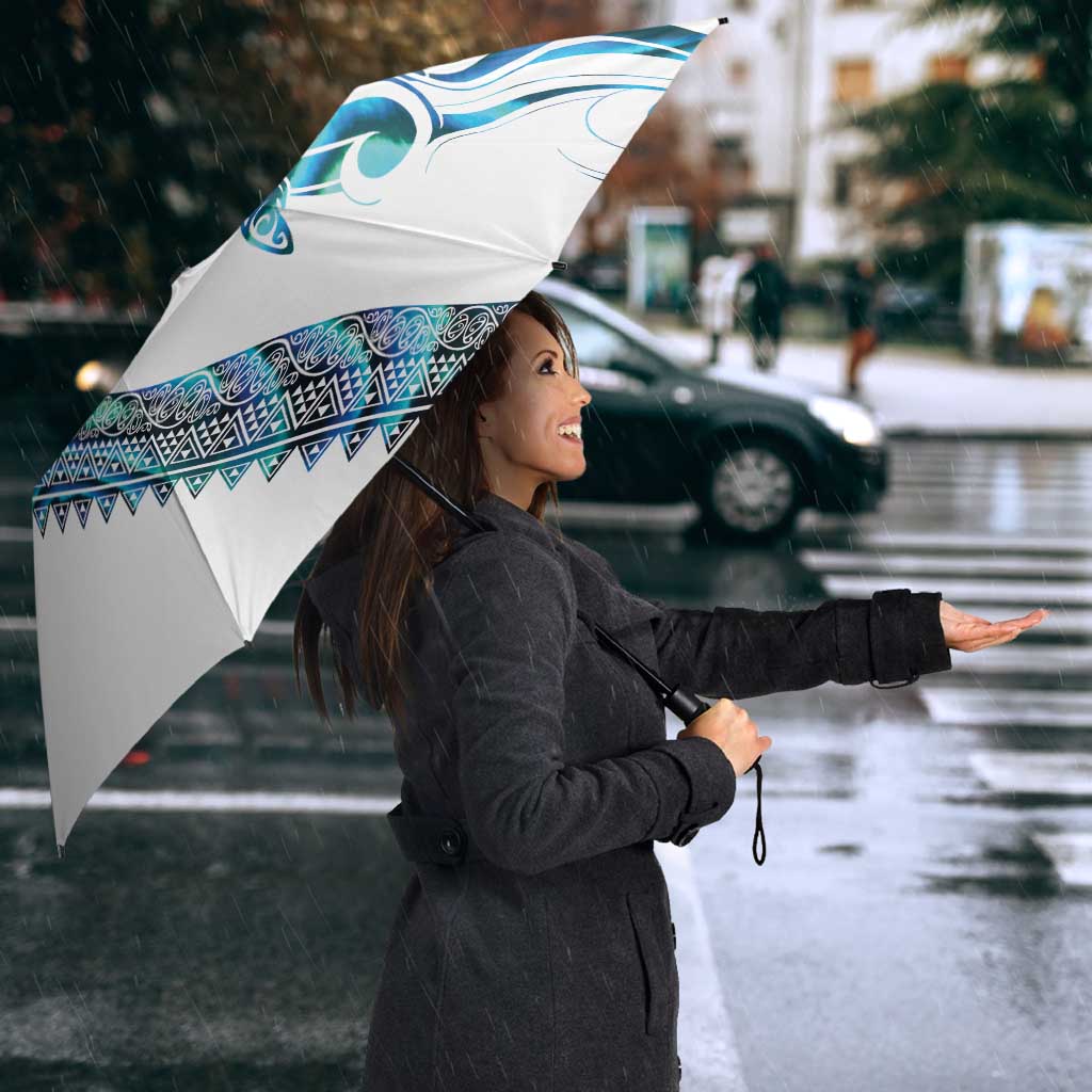 Kahui Whetu Paua shell Kowhaiwhai Taniko Personalised Umbrella Turtle Tattoo Maori Tribal Style