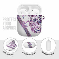 Mawhero Paua shell Kowhaiwhai Taniko Personalised AirPods Case Turtle Tattoo Maori Tribal Style