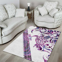 Mawhero Paua shell Kowhaiwhai Taniko Personalised Area Rug Turtle Tattoo Maori Tribal Style LT9 - Polynesian Pride
