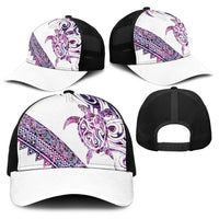 Mawhero Paua shell Kowhaiwhai Taniko Baseball Net Cap Turtle Tattoo Maori Tribal Style LT9 - Polynesian Pride