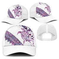 Mawhero Paua shell Kowhaiwhai Taniko Baseball Net Cap Turtle Tattoo Maori Tribal Style LT9 - Polynesian Pride