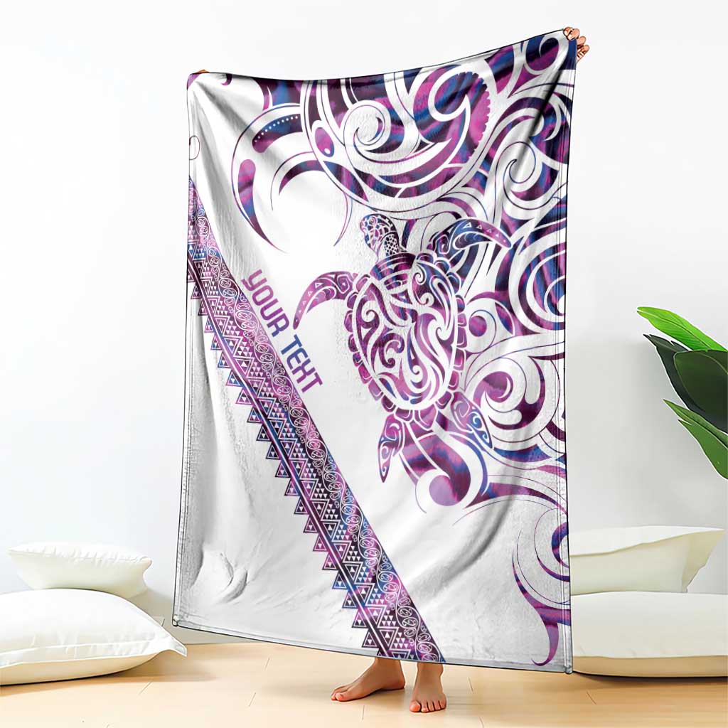 Mawhero Paua shell Kowhaiwhai Taniko Personalised Blanket Turtle Tattoo Maori Tribal Style LT9 - Polynesian Pride