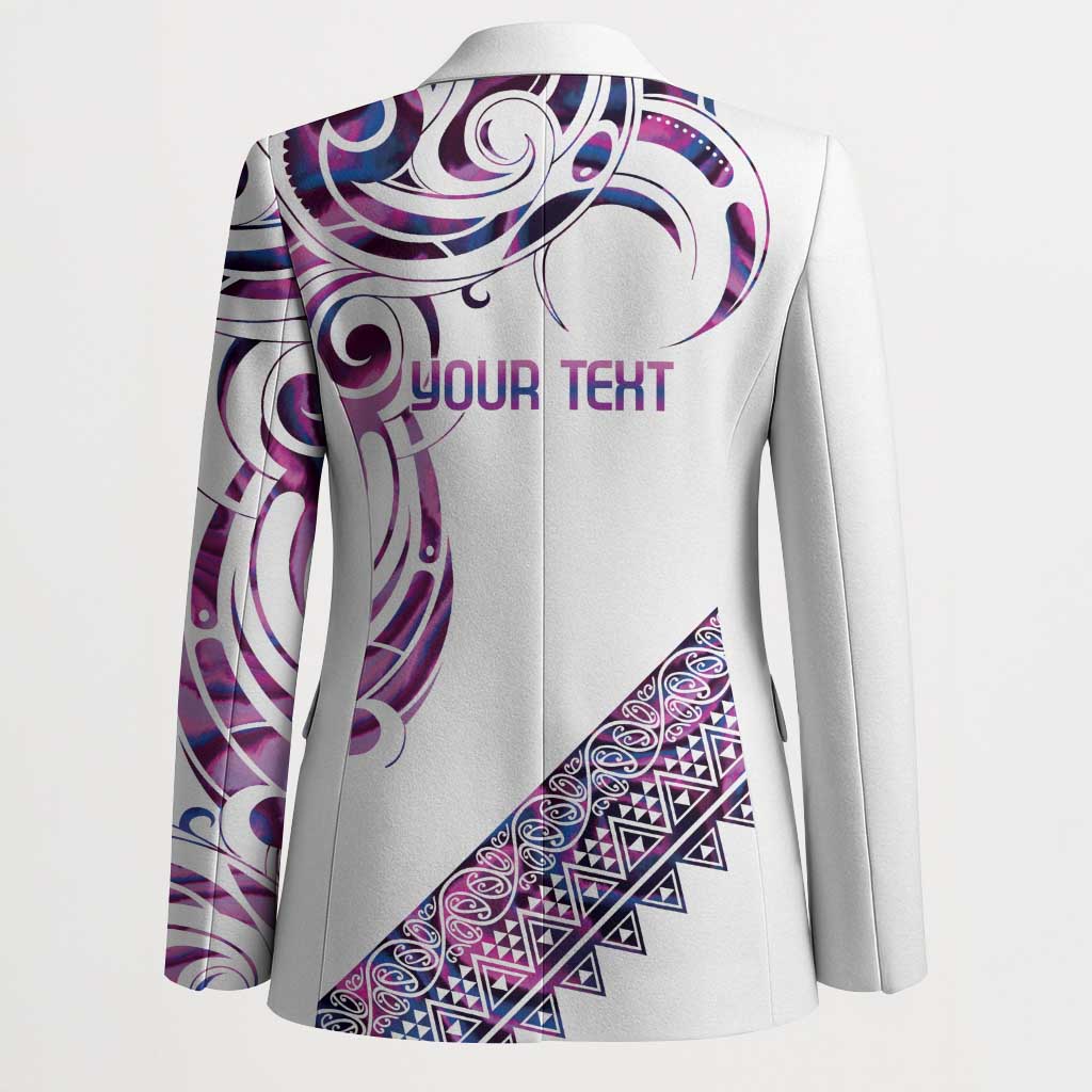Mawhero Paua shell Kowhaiwhai Taniko Personalised Blazer Turtle Tattoo Maori Tribal Style LT9 - Polynesian Pride