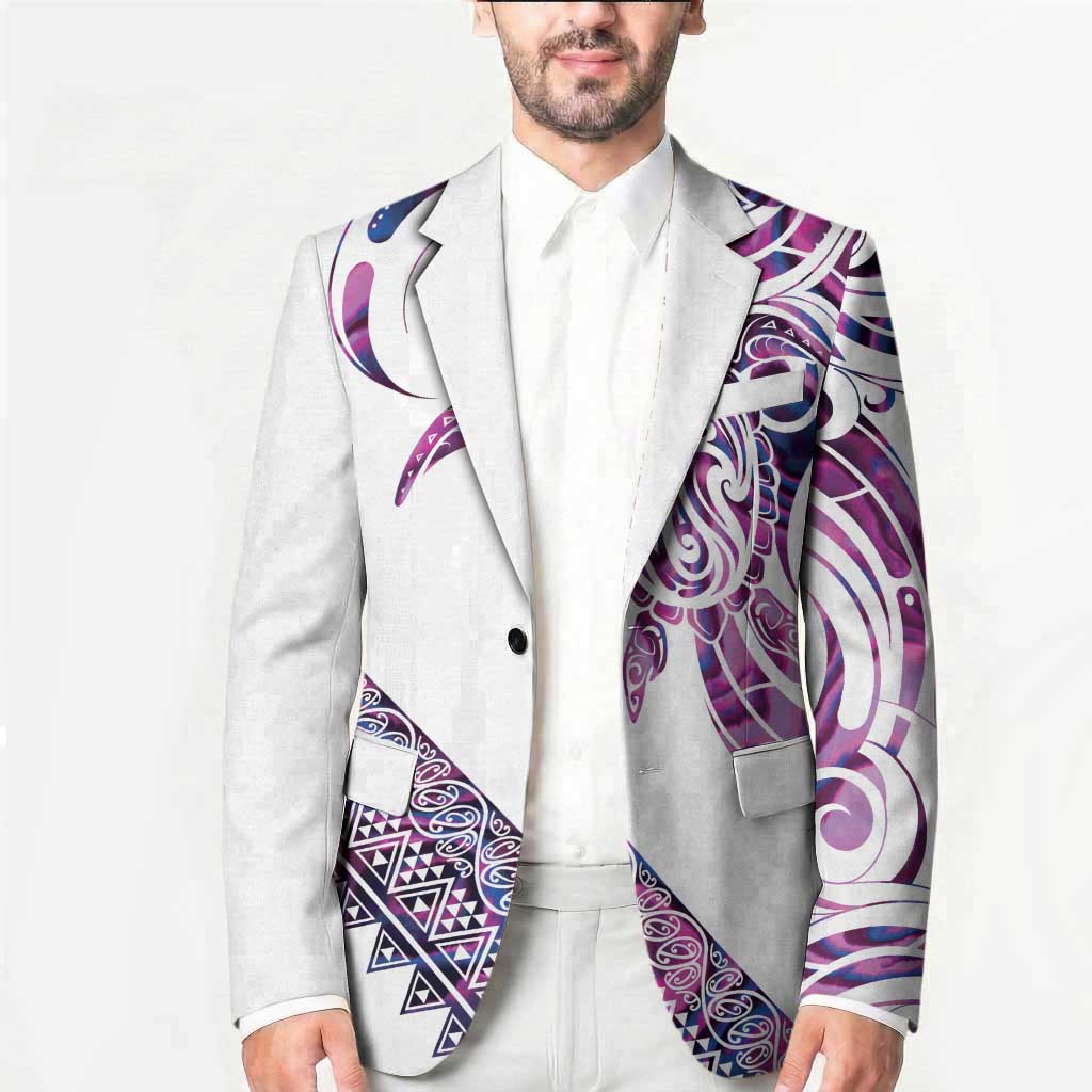 Mawhero Paua shell Kowhaiwhai Taniko Personalised Blazer Turtle Tattoo Maori Tribal Style LT9 - Polynesian Pride
