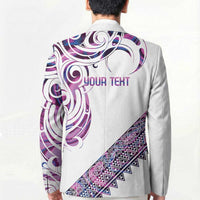 Mawhero Paua shell Kowhaiwhai Taniko Personalised Blazer Turtle Tattoo Maori Tribal Style LT9 - Polynesian Pride
