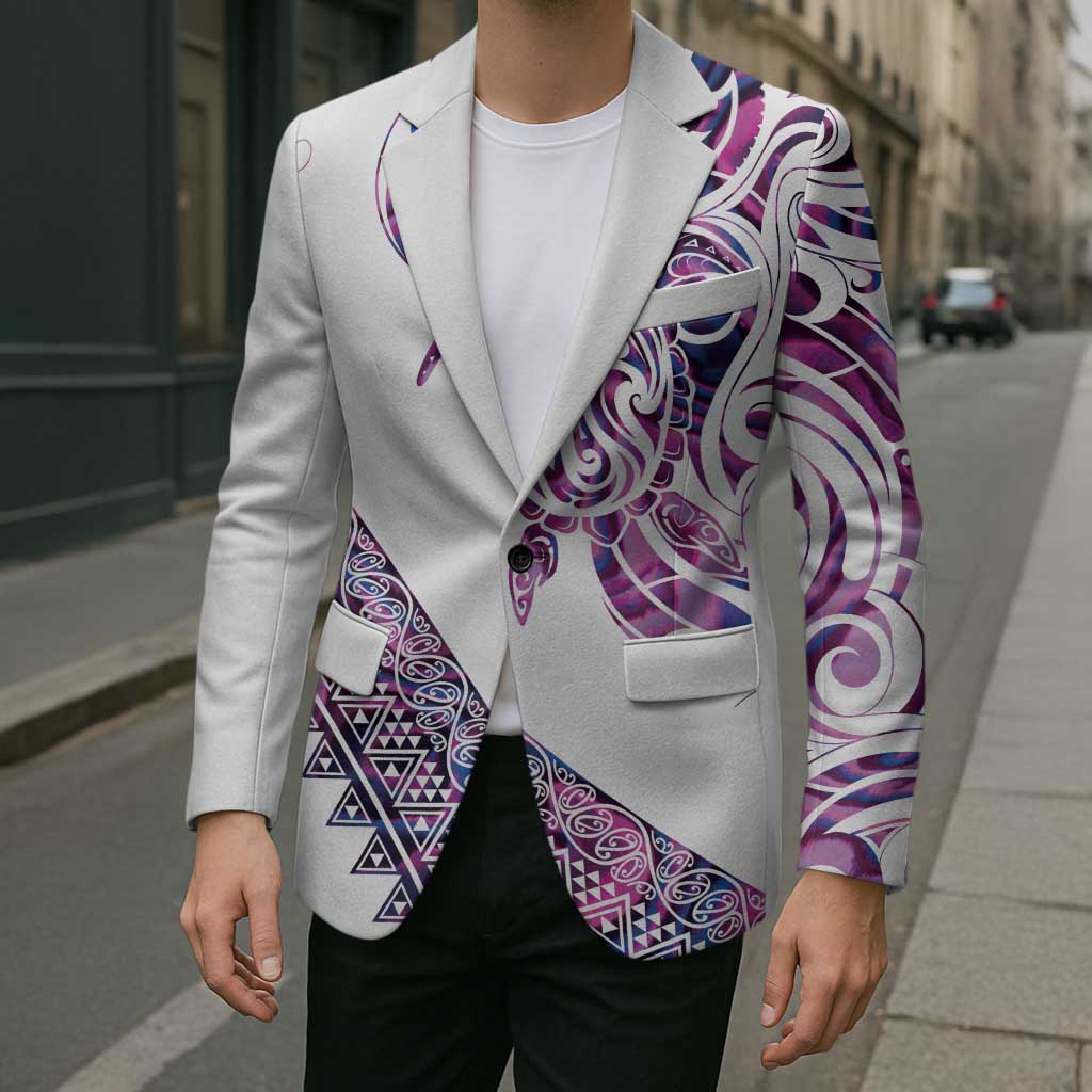 Mawhero Paua shell Kowhaiwhai Taniko Personalised Blazer Turtle Tattoo Maori Tribal Style LT9 - Polynesian Pride