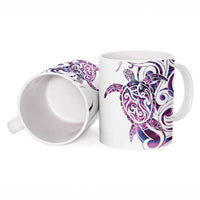 Mawhero Paua shell Kowhaiwhai Taniko Personalised Ceramic Mug Turtle Tattoo Maori Tribal Style LT9 - Polynesian Pride