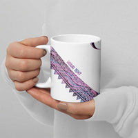 Mawhero Paua shell Kowhaiwhai Taniko Personalised Ceramic Mug Turtle Tattoo Maori Tribal Style LT9 - Polynesian Pride