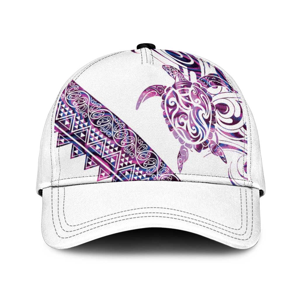 Mawhero Paua shell Kowhaiwhai Taniko Classic Cap Turtle Tattoo Maori Tribal Style LT9 Universal Fit Pink - Polynesian Pride
