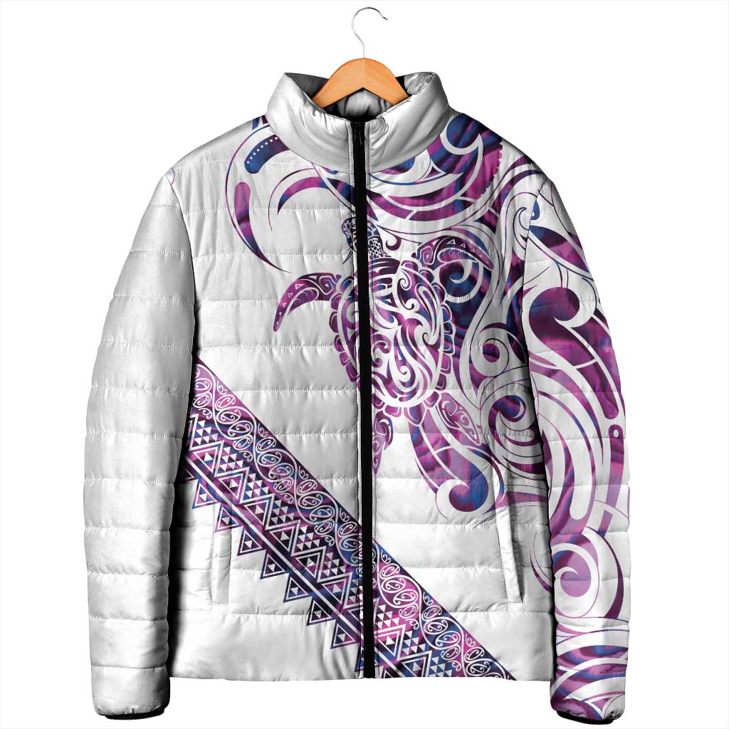 Mawhero Paua shell Kowhaiwhai Taniko Personalised Padded Jacket Turtle Tattoo Maori Tribal Style LT9 - Polynesian Pride