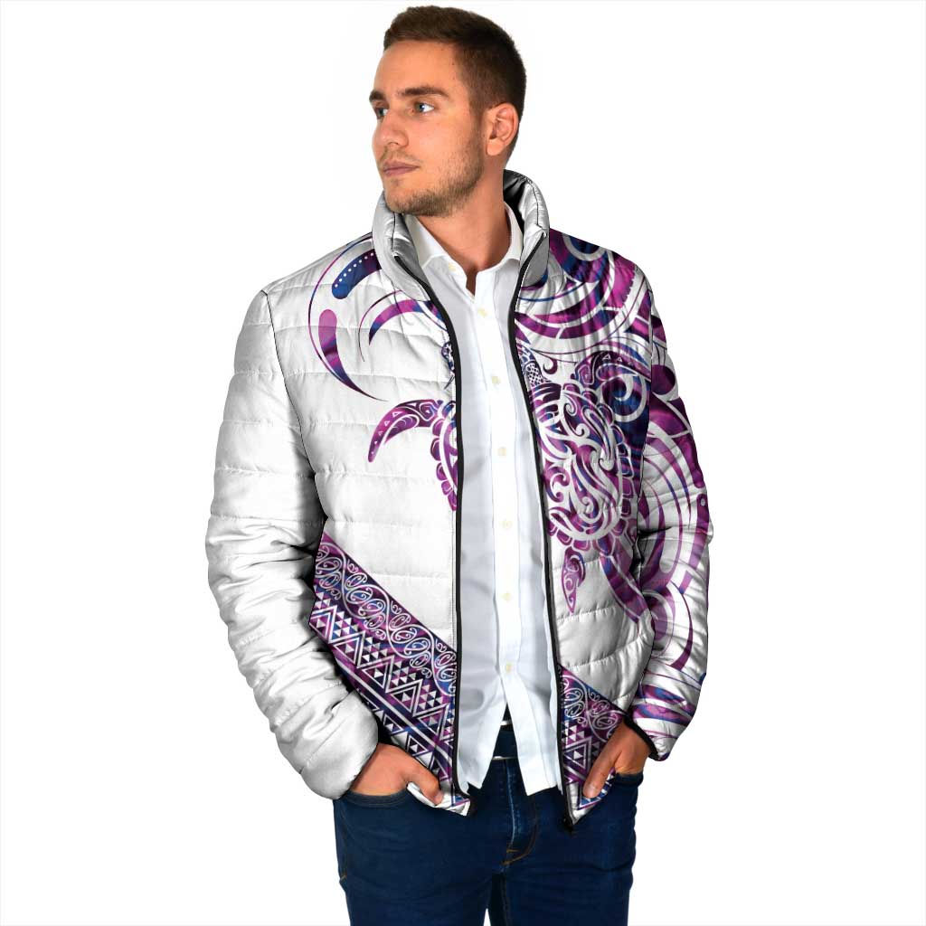 Mawhero Paua shell Kowhaiwhai Taniko Personalised Padded Jacket Turtle Tattoo Maori Tribal Style LT9 - Polynesian Pride
