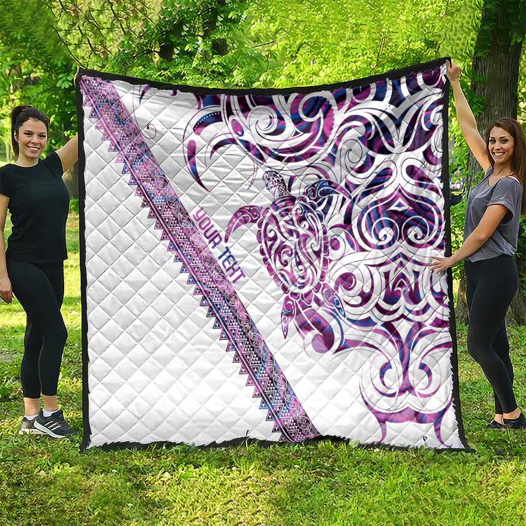 Mawhero Paua shell Kowhaiwhai Taniko Personalised Quilt Turtle Tattoo Maori Tribal Style LT9 - Polynesian Pride