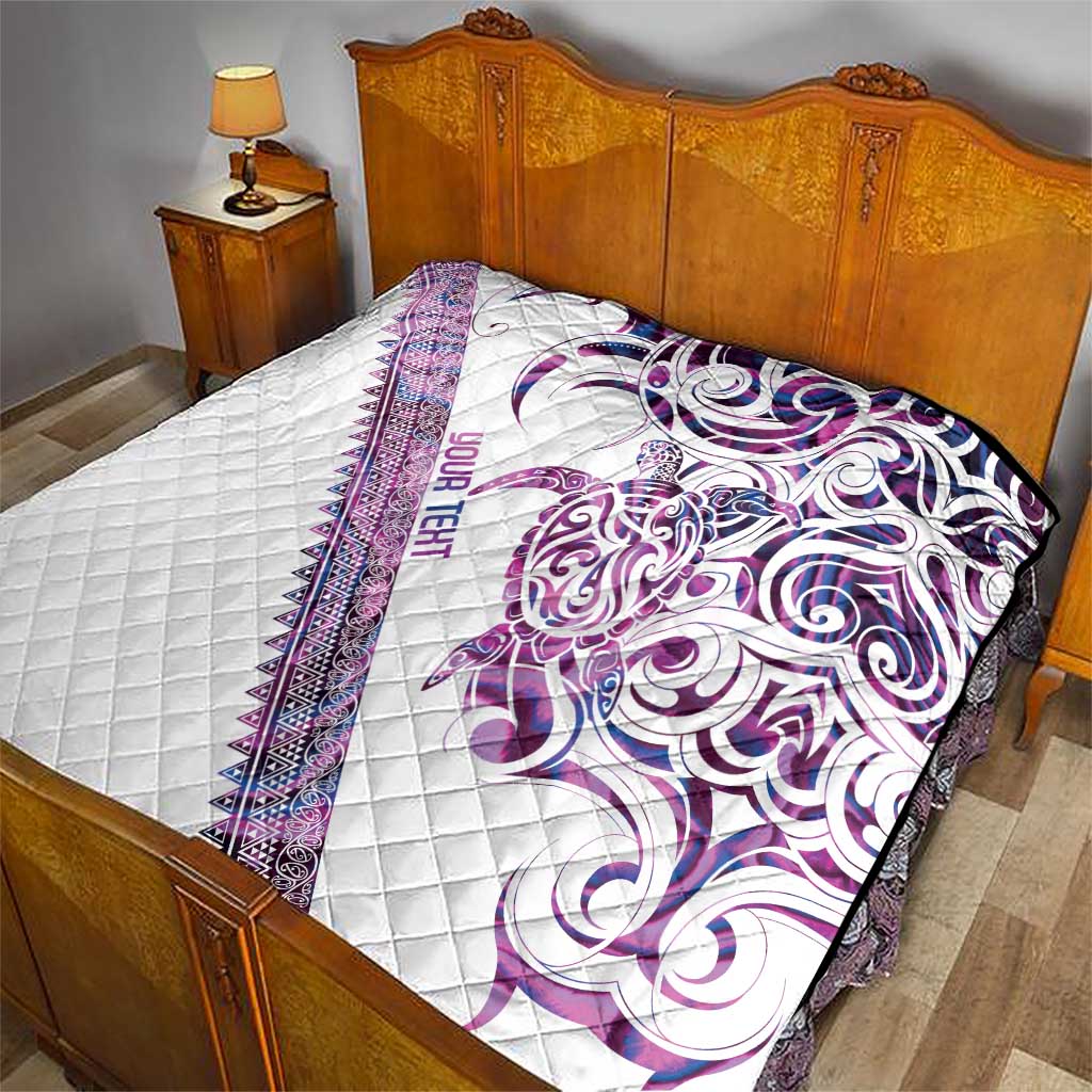 Mawhero Paua shell Kowhaiwhai Taniko Personalised Quilt Turtle Tattoo Maori Tribal Style LT9 - Polynesian Pride
