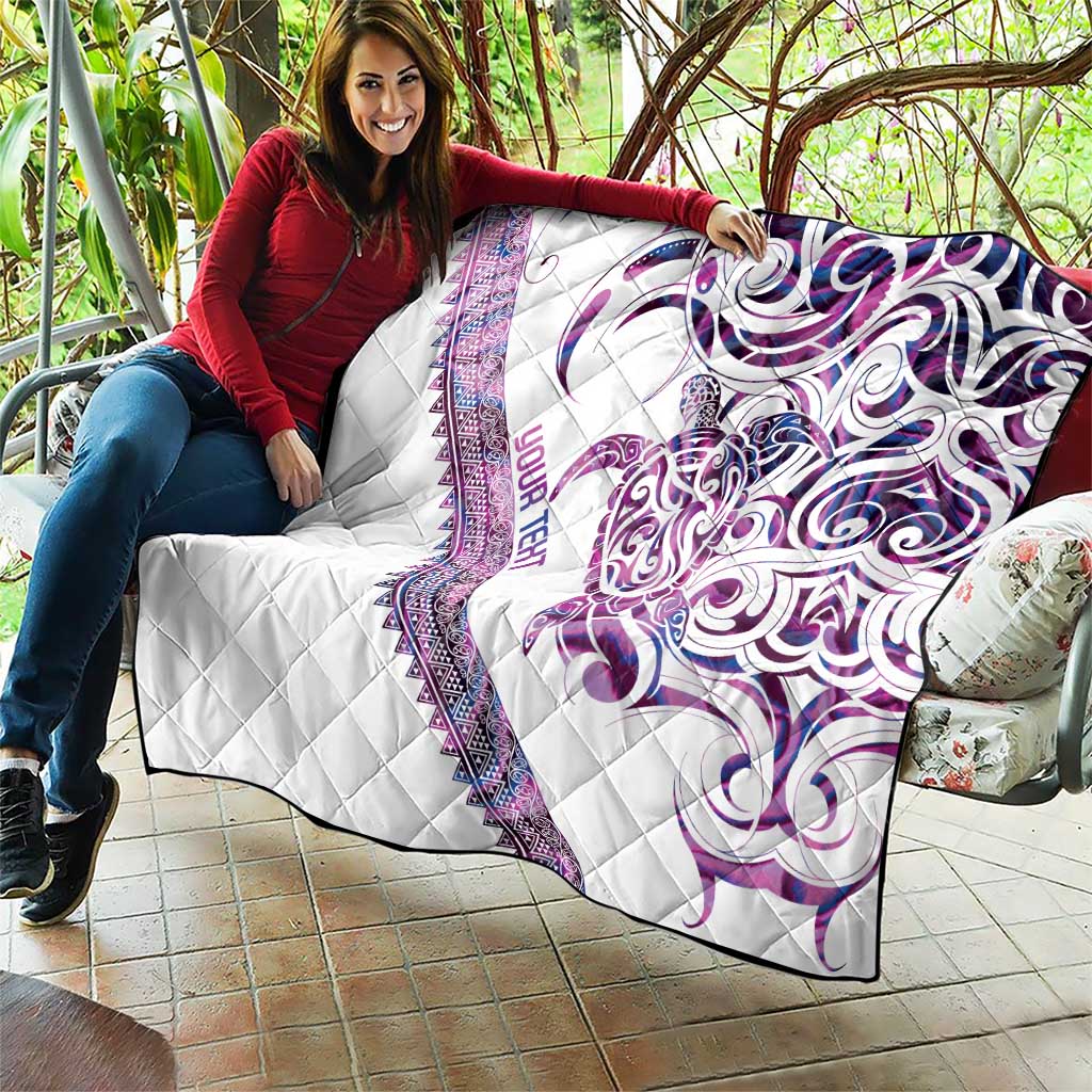 Mawhero Paua shell Kowhaiwhai Taniko Personalised Quilt Turtle Tattoo Maori Tribal Style LT9 - Polynesian Pride