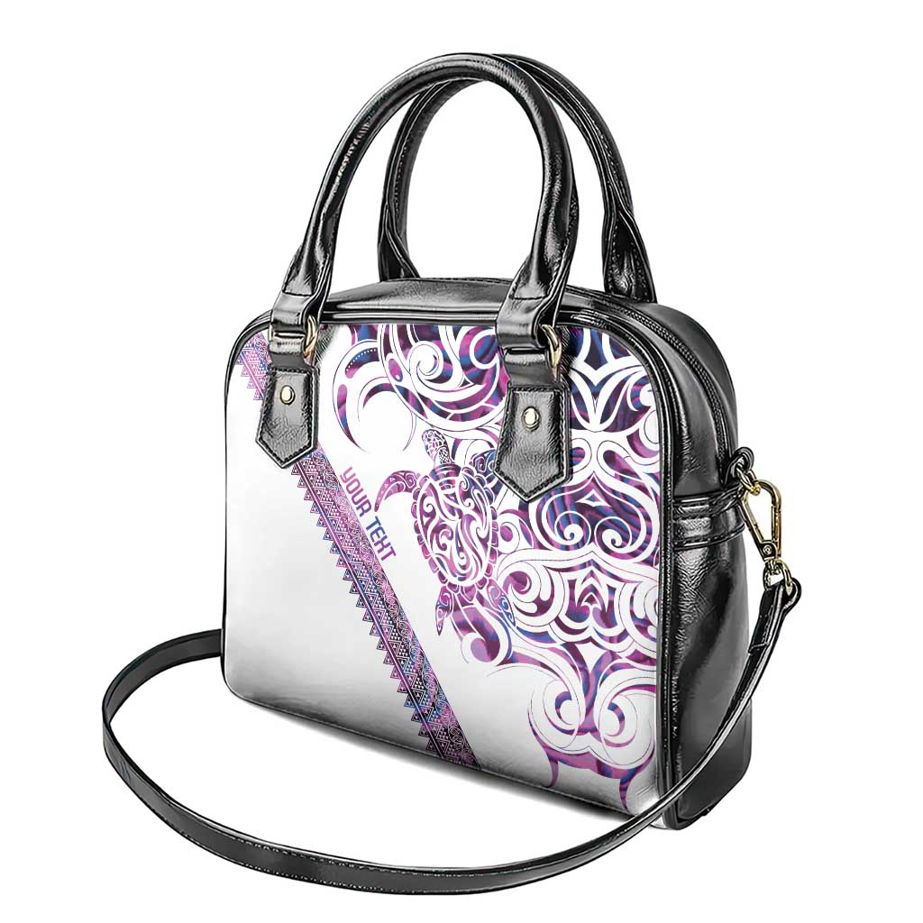 Mawhero Paua shell Kowhaiwhai Taniko Personalised Shoulder Handbag Turtle Tattoo Maori Tribal Style LT9 - Polynesian Pride