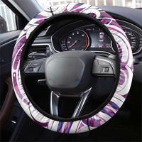 Mawhero Paua shell Kowhaiwhai Taniko Steering Wheel Cover Turtle Tattoo Maori Tribal Style LT9 - Polynesian Pride