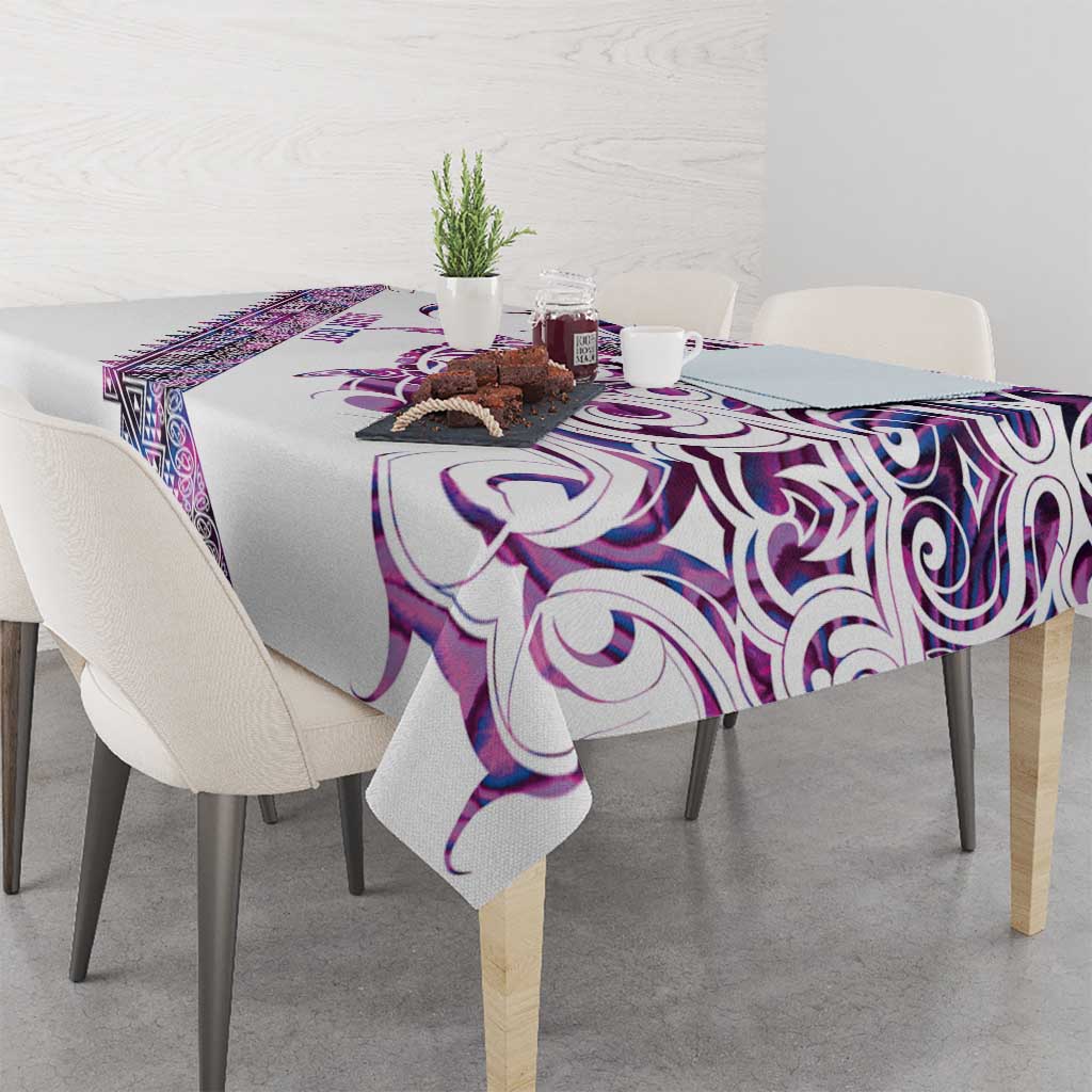 Mawhero Paua shell Kowhaiwhai Taniko Personalised Tablecloth Turtle Tattoo Maori Tribal Style LT9 - Polynesian Pride