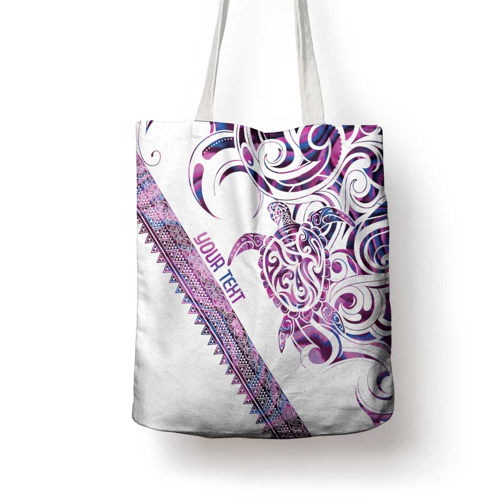 Mawhero Paua shell Kowhaiwhai Taniko Personalised Tote Bag Turtle Tattoo Maori Tribal Style LT9 - Polynesian Pride