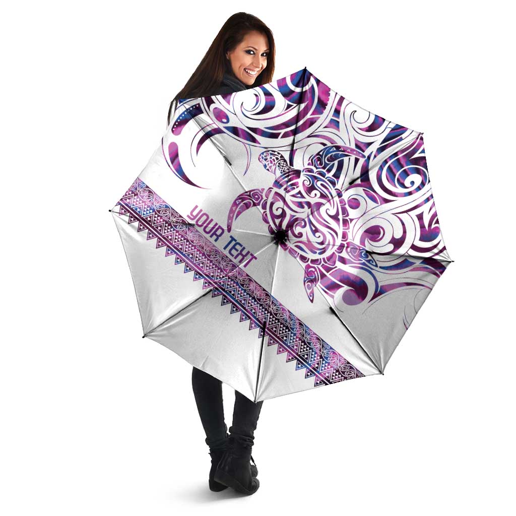 Mawhero Paua shell Kowhaiwhai Taniko Personalised Umbrella Turtle Tattoo Maori Tribal Style
