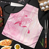 Breast Cancer Awareness Apron Maile Pikake Lokelani Crown Flower Lei Inspired