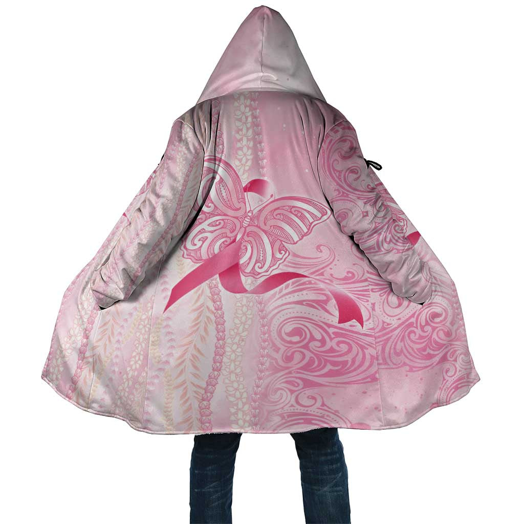 Breast Cancer Awareness Cloak Maile Pikake Lokelani Crown Flower Lei Inspired LT9 Unisex Pink - Polynesian Pride
