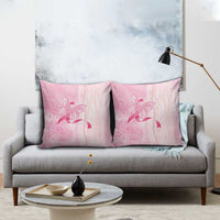 Breast Cancer Awareness Pillow Cover Maile Pikake Lokelani Crown Flower Lei Inspired LT9 - Polynesian Pride