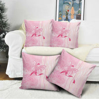 Breast Cancer Awareness Pillow Cover Maile Pikake Lokelani Crown Flower Lei Inspired LT9 - Polynesian Pride