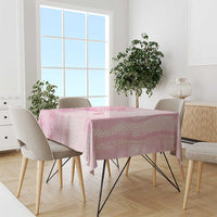 Breast Cancer Awareness Tablecloth Maile Pikake Lokelani Crown Flower Lei Inspired LT9 - Polynesian Pride