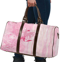 Breast Cancer Awareness Travel Bag Maile Pikake Lokelani Crown Flower Lei Inspired LT9 - Polynesian Pride