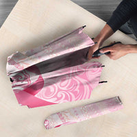 Breast Cancer Awareness Umbrella Maile Pikake Lokelani Crown Flower Lei Inspired LT9 - Polynesian Pride