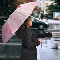 Breast Cancer Awareness Umbrella Maile Pikake Lokelani Crown Flower Lei Inspired LT9 - Polynesian Pride