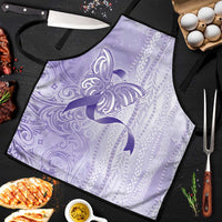 Epilepsy Awareness Apron Maile Pikake Lokelani Crown Flower Lei Inspired LT9 Purple - Polynesian Pride