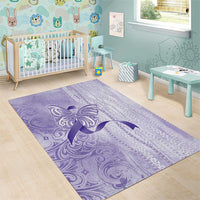 Epilepsy Awareness Area Rug Maile Pikake Lokelani Crown Flower Lei Inspired LT9 - Polynesian Pride
