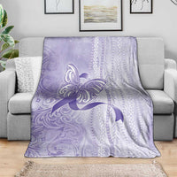 Epilepsy Awareness Blanket Maile Pikake Lokelani Crown Flower Lei Inspired LT9 - Polynesian Pride