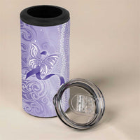 Epilepsy Awareness 4 in 1 Can Cooler Tumbler Maile Pikake Lokelani Crown Flower Lei Inspired LT9 - Polynesian Pride