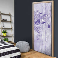 Epilepsy Awareness Door Cover Maile Pikake Lokelani Crown Flower Lei Inspired LT9 - Polynesian Pride
