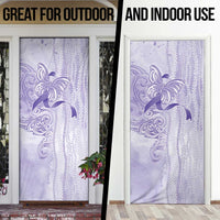 Epilepsy Awareness Door Cover Maile Pikake Lokelani Crown Flower Lei Inspired LT9 - Polynesian Pride