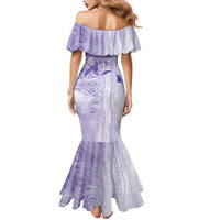 Epilepsy Awareness Family Matching Mermaid Dress and Hawaiian Shirt Maile Pikake Lokelani Crown Flower Lei Inspired