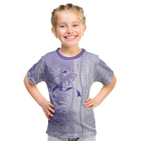 Epilepsy Awareness Kid T Shirt Maile Pikake Lokelani Crown Flower Lei Inspired LT9 Purple - Polynesian Pride