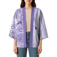 Epilepsy Awareness Kimono Maile Pikake Lokelani Crown Flower Lei Inspired LT9 - Polynesian Pride