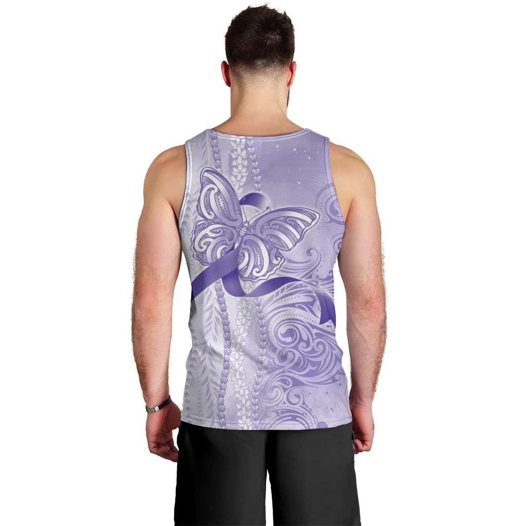Epilepsy Awareness Men Tank Top Maile Pikake Lokelani Crown Flower Lei Inspired LT9 - Polynesian Pride